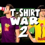 T-Shirt War 2: Mc Donalds e Coca-Cola T-Shirt War 2: Mc Donalds e Coca-Cola
