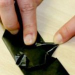 Morcego de Origami para Halloween