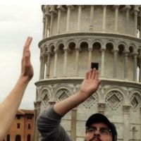 Trollando Turistas na Torre de Pisa