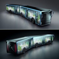Ônibus de LCD Transparentes