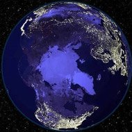Fotos do Planeta Terra à Noite