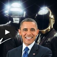 Obama Canta Get Lucky do Daft Punk