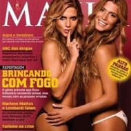 Fotos Sensuais de Bia e Branca Feres na Revista Maxim Brasil