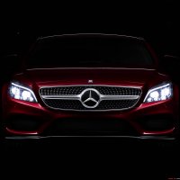 Demonstração dos Faróis em LED da Mercedes-Benz