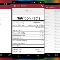 App Food Builder Mostra Informação Nutricional da Comida