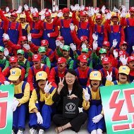 Pessoas Vestidas do Super MÃ¡rio Batem Recorde na China
